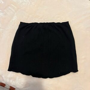 Tiger mist black knit mini skirt